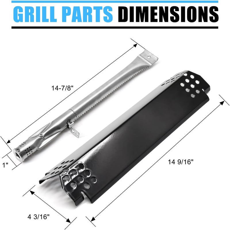 Grillfired Replacement Parts for Nexgrill 720-0888S 720-0830X, 5 Pack Flame Tamer and Burners Replacement for Nexgrill 5 Burner 720-0888S Gas Grill - Image 5
